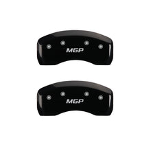 गैलरी व्यूवर में इमेज लोड करें, MGP 4 Caliper Covers Engraved Front &amp; Rear MGP Black finish silver ch