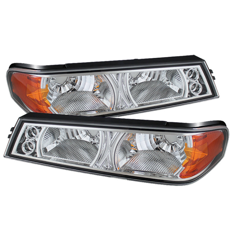 Xtune Chevy Colorado 04-12 / GMC Canyon 04-12 Bumper Lights Chrome CBL-YD-CCO04-C