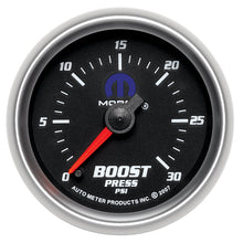 Laden Sie das Bild in den Galerie-Viewer, Autometer Mopar 52.4mm FSE 0-30 PSI Boost Gauge