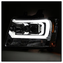 Load image into Gallery viewer, Spyder 07-14 Chevy Suburban/1500/2500/Tahoe V2 Projector Headlights Smoke PRO-YD-CSUB07V2-DRL-SM