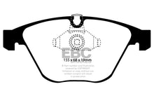 Cargar imagen en el visor de la galería, EBC 08-10 BMW M3 4.0 (E90) Yellowstuff Front Brake Pads