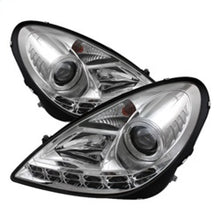 Cargar imagen en el visor de la galería, Spyder Mercedes Benz SLK 05-10 Projector Headlights Halogen Model- DRL Chrm PRO-YD-MBSLK05-DRL-C