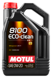 Motul 5L Synthetic Engine Oil 8100 0W20 Eco-Clean - Case of 4