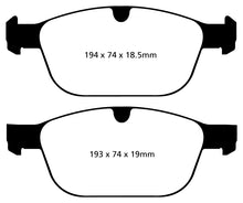 Cargar imagen en el visor de la galería, EBC 08+ Volvo XC60 3.0 Turbo Greenstuff Front Brake Pads