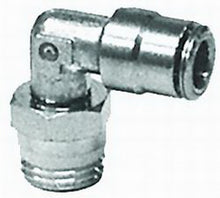 Cargar imagen en el visor de la galería, Firestone Male 1/4in. NPT To 1/4in. PTC Swivel 90 Degree Elbow Air Fitting (WR17603101)