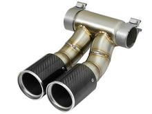 Charger l&#39;image dans la galerie, aFe Power 13-14 Porsche Cayman S / Boxster S Carbon Fiber Exhaust Tip Upgrade