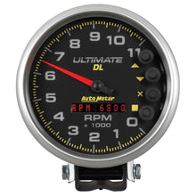 Carica l&#39;immagine nel visualizzatore di Gallery, Autometer 5 inch Ultimate DL Playback Tachometer 11000 RPM - Black