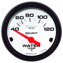 Load image into Gallery viewer, Autometer Phantom 52mm 40-120 Deg C Electronic Water Temp Gauge