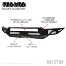 गैलरी व्यूवर में इमेज लोड करें, Westin 19-21 Chevrolet Silverado 1500 Pro-Mod Front Bumper - Tex. Blk