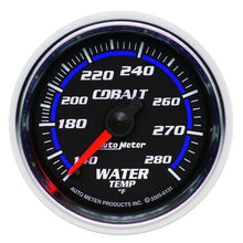 Laden Sie das Bild in den Galerie-Viewer, Autometer Cobalt 52mm 140-280 Deg F Mechanical Water Temperature Gauge