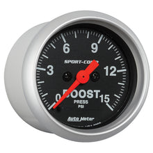 Carica l&#39;immagine nel visualizzatore di Gallery, Autometer 2-1/16in 15PSI Boost Digital Stepper Motor Sport-Comp Gauge