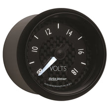 Laden Sie das Bild in den Galerie-Viewer, Autometer GT Series 52mm Full Sweep Electronic 8-18 Volts Voltmeter