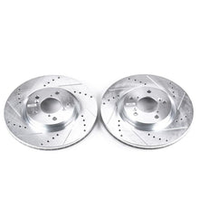 गैलरी व्यूवर में इमेज लोड करें, Power Stop 09-14 Acura TL Front Evolution Drilled &amp; Slotted Rotors - Pair