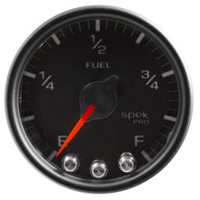 Load image into Gallery viewer, Autometer Spek-Pro Gauge Fuel Level 2 1/16in 0-270 Programmable Blk/Blk