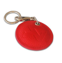 गैलरी व्यूवर में इमेज लोड करें, Akrapovic Round Leather Keychain - red