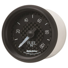 Laden Sie das Bild in den Galerie-Viewer, Autometer GT Series 52mm Full Sweep Electronic 0-100 PSI Fuel Pressure Gauge