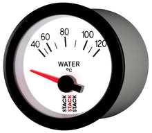 Charger l&#39;image dans la galerie, Autometer Stack 52mm 40-120 Deg C M10 Male Electric Water Temp Gauge - White