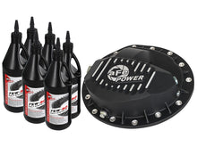 Cargar imagen en el visor de la galería, AFE Rear Differential Cover Black w/Machined Fins Nissan Titan XD 16-19 - w/Oil