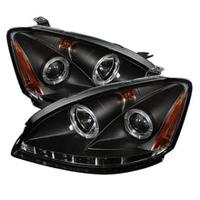 Load image into Gallery viewer, Spyder Nissan Altima 02-04 Projector Headlights Halogen Model- LED Halo LED Blk PRO-YD-NA02-HL-BK