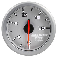 Cargar imagen en el visor de la galería, Autometer Airdrive 2-1/16in EGT Gauge 0-2000 Degrees F - Silver