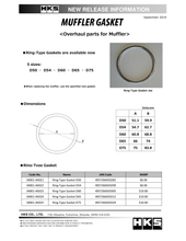 Laden Sie das Bild in den Galerie-Viewer, HKS Muffler Gasket 60.8mm ID 68.8mm OD