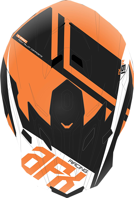 AFX FX-19R Helmet - Racing - Matte Orange - 2XL 0110-7087