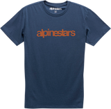 ALPINESTARS Heritage Word T-Shirt - Navy/Red - XL 1210730067030XL