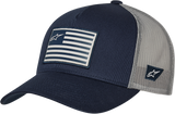 ALPINESTARS Flag Hat - Snapback - Navy/Gray - One Size 1211810137011OS