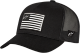 ALPINESTARS Flag Hat - Snapback - Black/Black - One Size 1211810131010OS