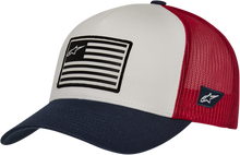 Carica l&#39;immagine nel visualizzatore di Gallery, ALPINESTARS Flag Hat - Snapback - White/Navy/Red - One Size 1211810132074OS