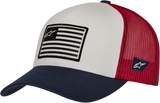 ALPINESTARS Flag Hat - Snapback - White/Navy/Red - One Size 1211810132074OS