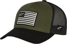 Carica l&#39;immagine nel visualizzatore di Gallery, ALPINESTARS Flag Hat - Snapback - Military Green/Black - One Size 1211810136910OS