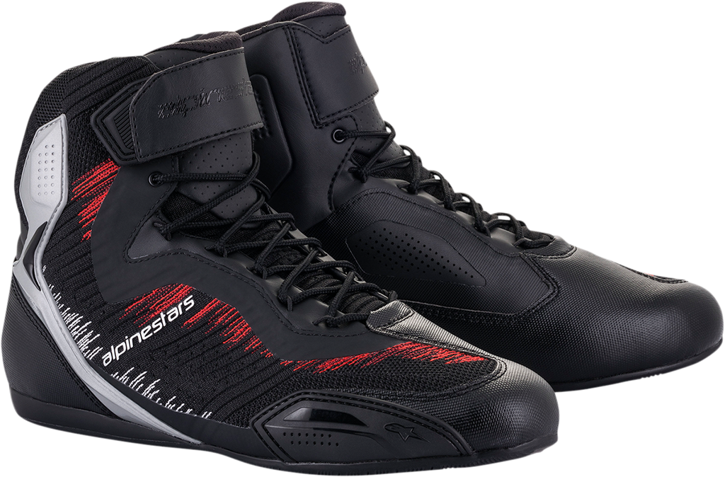 ALPINESTARS Faster-3 Rideknit Shoes - Black/Silver/Red - US 7 251031919307