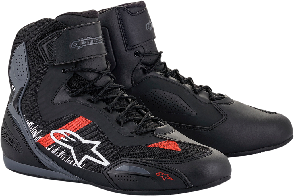 ALPINESTARS Faster-3 Rideknit Shoes - Black/Gray/Red - US 8 251031911658