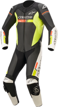 Laden Sie das Bild in den Galerie-Viewer, ALPINESTARS GP Force Chaser 1-Piece Leather Suit - Black/White/Red Fluo/Yellow Fluo - US 40 / EU 50 3150321-1236-50