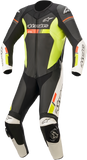 ALPINESTARS GP Force Chaser 1-Piece Leather Suit - Black/White/Red Fluo/Yellow Fluo - US 40 / EU 50 3150321-1236-50