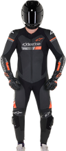 Laden Sie das Bild in den Galerie-Viewer, ALPINESTARS GP Force Chaser 1-Piece Leather Suit - Black/Red Fluorescent - US 40 / EU 50 3150321-1030-50