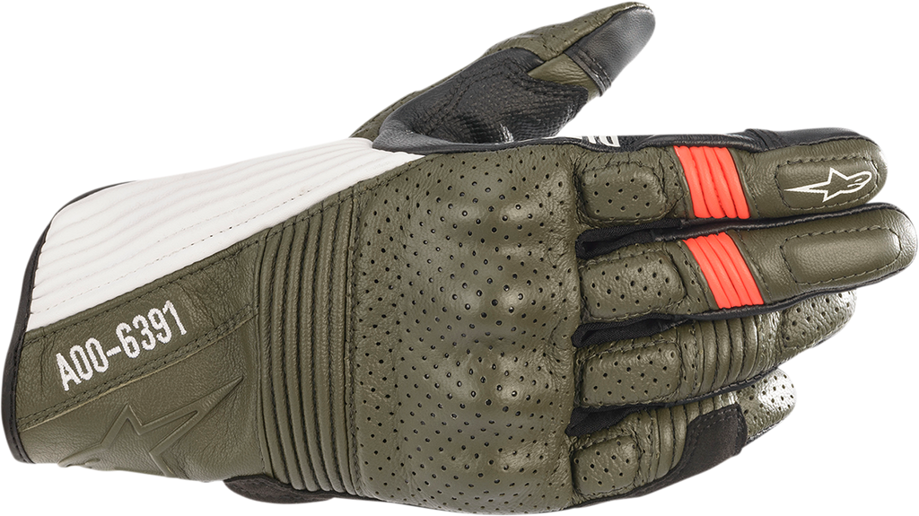 ALPINESTARS Kei Gloves - Green/Black/White/Red - XL 3566221-6123-XL