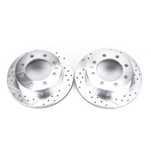 Carica l&#39;immagine nel visualizzatore di Gallery, Power Stop 02-06 Chevrolet Avalanche 2500 Rear Evolution Drilled &amp; Slotted Rotors - Pair