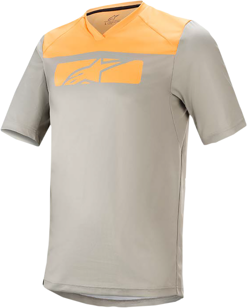 ALPINESTARS Drop 4.0 Jersey - Short-Sleeve - Gray/Orange - Large 1766220-6004-LG