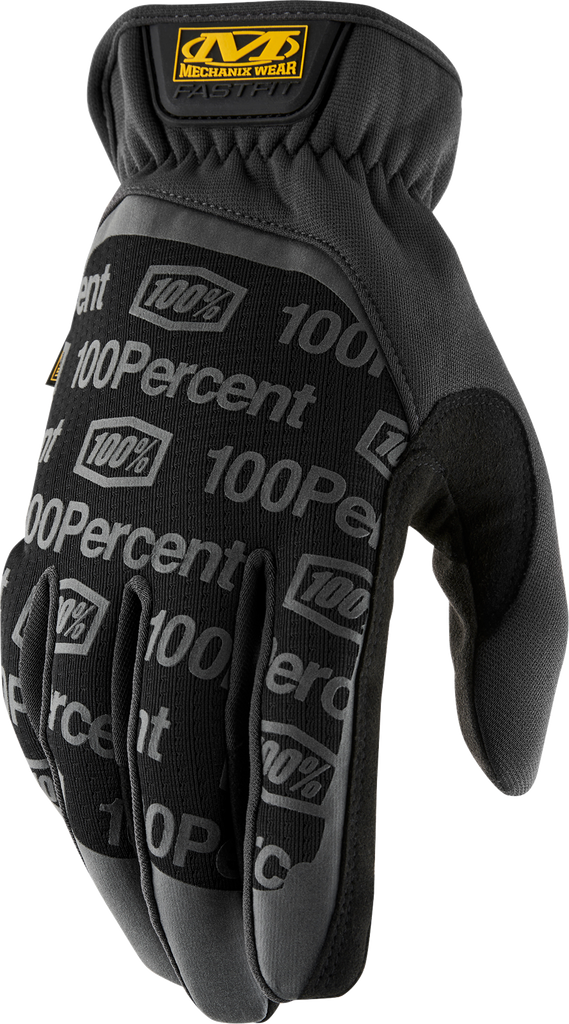 100% 100% Fastfit Gloves - Black - 2XL