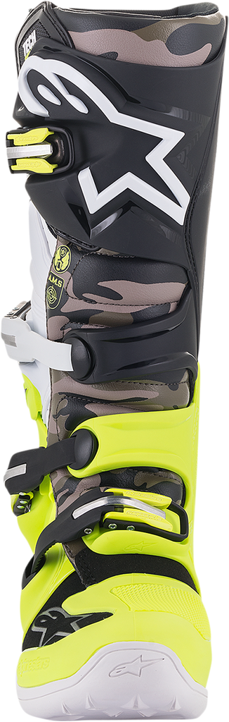 ALPINESTARS Limited Edition AMS Tech 7 Boots - Black/Yellow/White - US 8 2012014-158-8