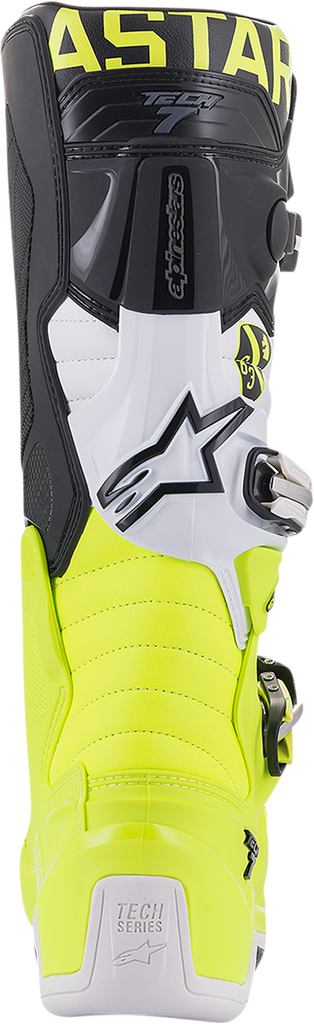 ALPINESTARS Limited Edition AMS Tech 7 Boots - Black/Yellow/White - US 8 2012014-158-8