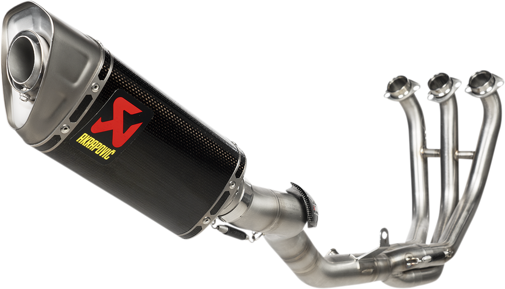 AKRAPOVIC Exhaust - Carbon Fiber - Tracer 900 S-Y9R14-APC