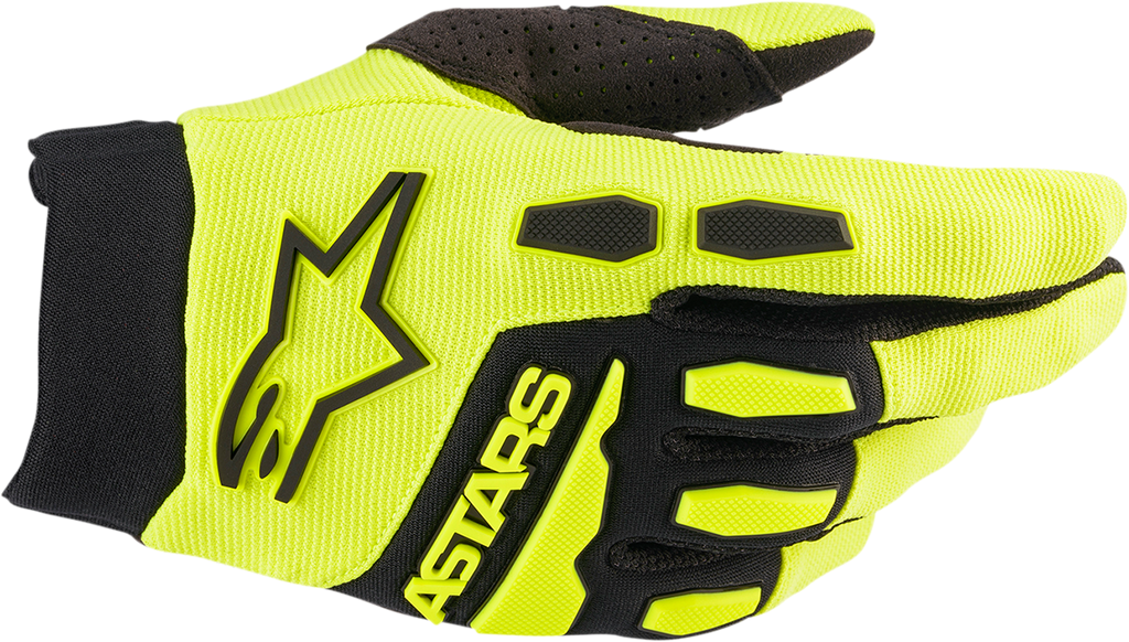 ALPINESTARS Full Bore Gloves - Yellow/Black - 2XL 3563622-551-2X