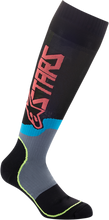 Carica l&#39;immagine nel visualizzatore di Gallery, ALPINESTARS MX Plus-2 Socks - Black/Yellow Fluorescent/Coral - Medium 4701920-1534-M