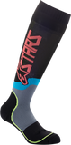 ALPINESTARS MX Plus-2 Socks - Black/Yellow Fluorescent/Coral - Medium 4701920-1534-M