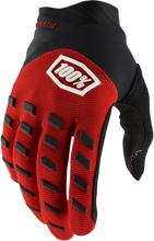 Laden Sie das Bild in den Galerie-Viewer, 100% Youth Airmatic Gloves - Red/Black - Large 10001-00010