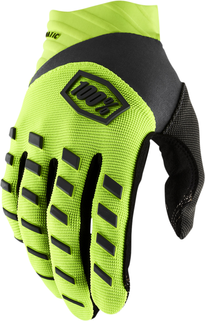 100% Youth Airmatic Gloves - Fluorescent Yellow/Black - XL 10001-00007