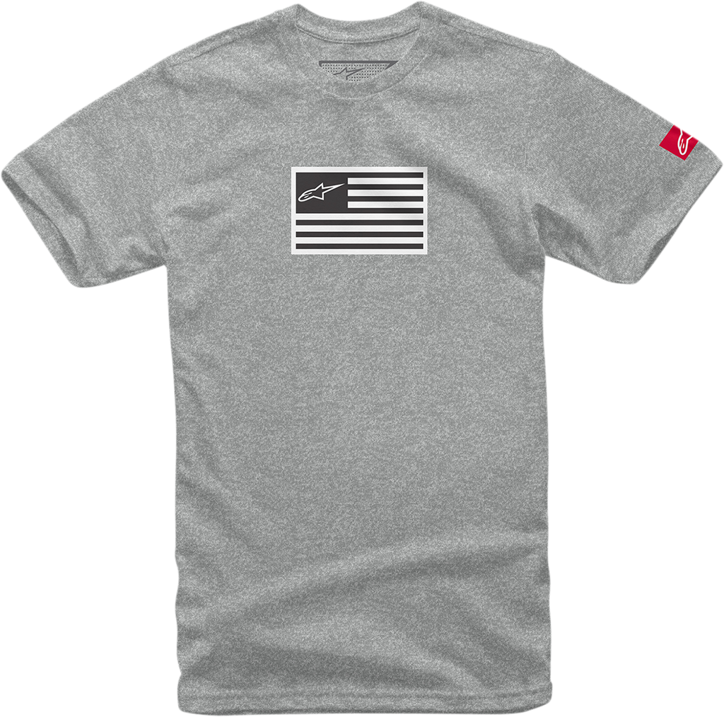 ALPINESTARS Flagged T-Shirt - Heather Gray - 2XL 12137203810262X